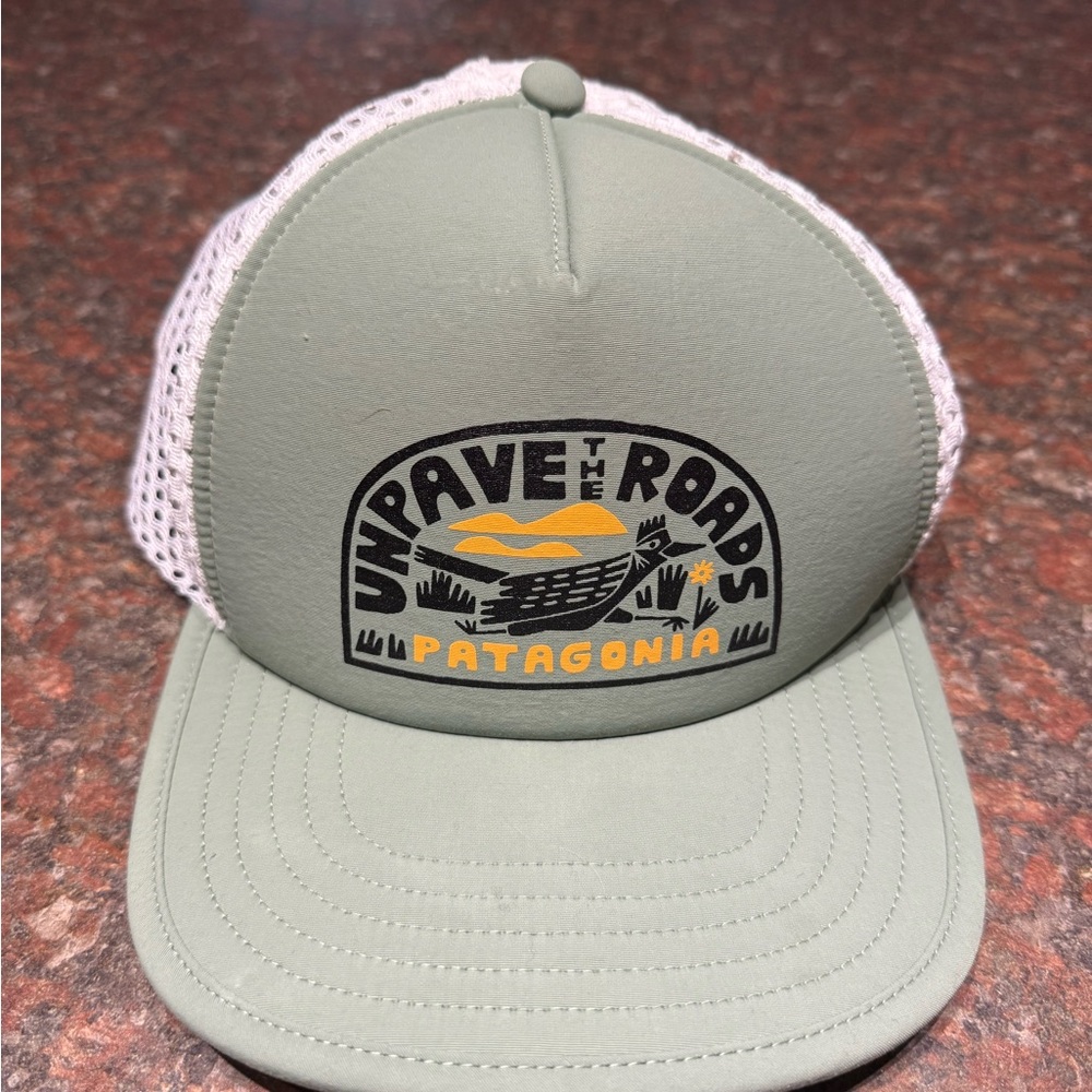 Duckbill Trucker Hat Black and White Recycled Nylon Hat